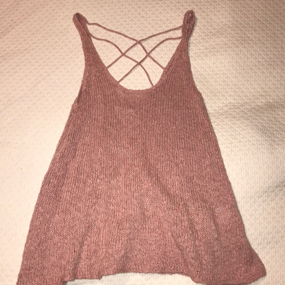 Knit tank top sweater